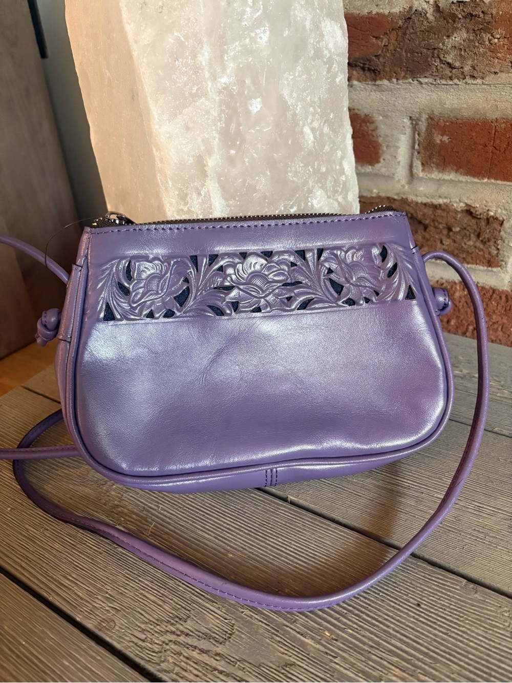NWOT Patricia Nash Leather Crossbody - Picture 2 of 15